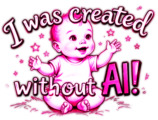 I was created without AI